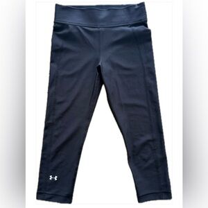 Under Armour  HeatGear Black Capri Compression Leggings Womens S